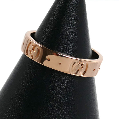 GUCCI グッチ K18PG ピンクゴールド アイコン リング・指輪 8.5号 3.2g レディース【中古】【美品】