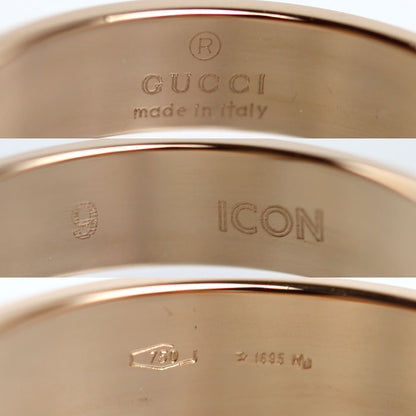 GUCCI グッチ K18PG ピンクゴールド アイコン リング・指輪 8.5号 3.2g レディース【中古】【美品】