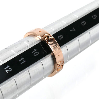 GUCCI グッチ K18PG ピンクゴールド アイコン リング・指輪 8.5号 3.2g レディース【中古】【美品】