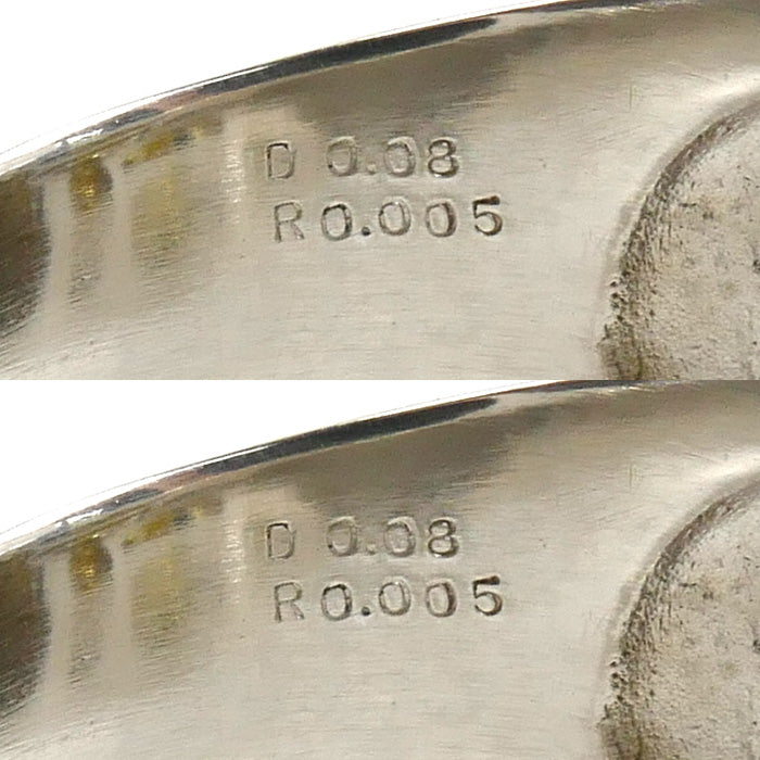 Pt950プラチナ K18YG イエローゴールド 龍 リング・指輪 ダイヤモンド0.08ct ルビー0.005ct 22号 36.1g メンズ【中古】【美品】
