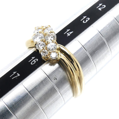 K18YG イエローゴールド リング・指輪 ダイヤモンド0.57ct 15号 3.8g レディース【中古】【美品】