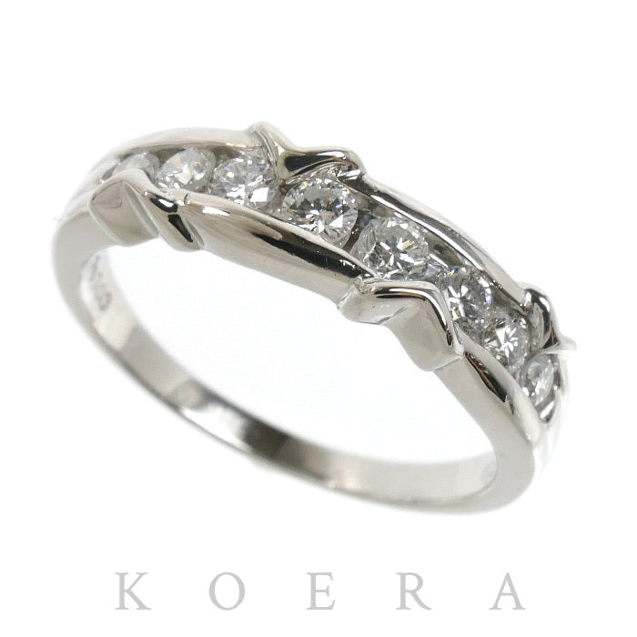 Pt900プラチナ リング・指輪 ダイヤモンド0.50ct 15号 5.3g レディース【中古】