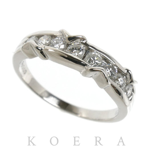 Pt900プラチナ リング・指輪 ダイヤモンド0.50ct 15号 5.3g レディース【中古】