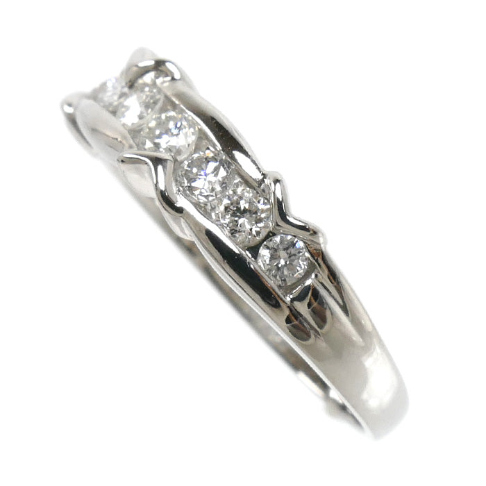 Pt900プラチナ リング・指輪 ダイヤモンド0.50ct 15号 5.3g レディース【中古】