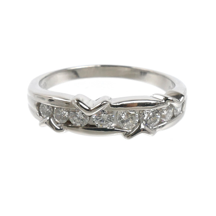 Pt900プラチナ リング・指輪 ダイヤモンド0.50ct 15号 5.3g レディース【中古】