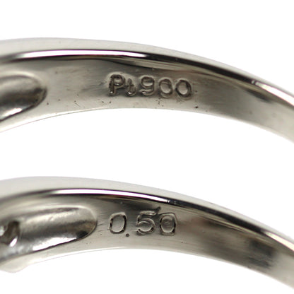 Pt900プラチナ リング・指輪 ダイヤモンド0.50ct 15号 5.3g レディース【中古】