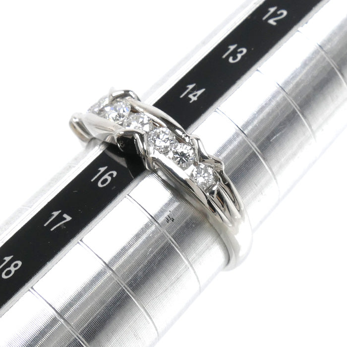 Pt900プラチナ リング・指輪 ダイヤモンド0.50ct 15号 5.3g レディース【中古】