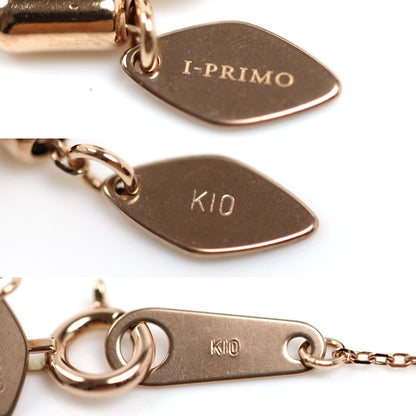 K10PG ピンクゴールド I-PRIMO アイプリモ ネックレス 小豆 0.9g ～45cm レディース【中古】