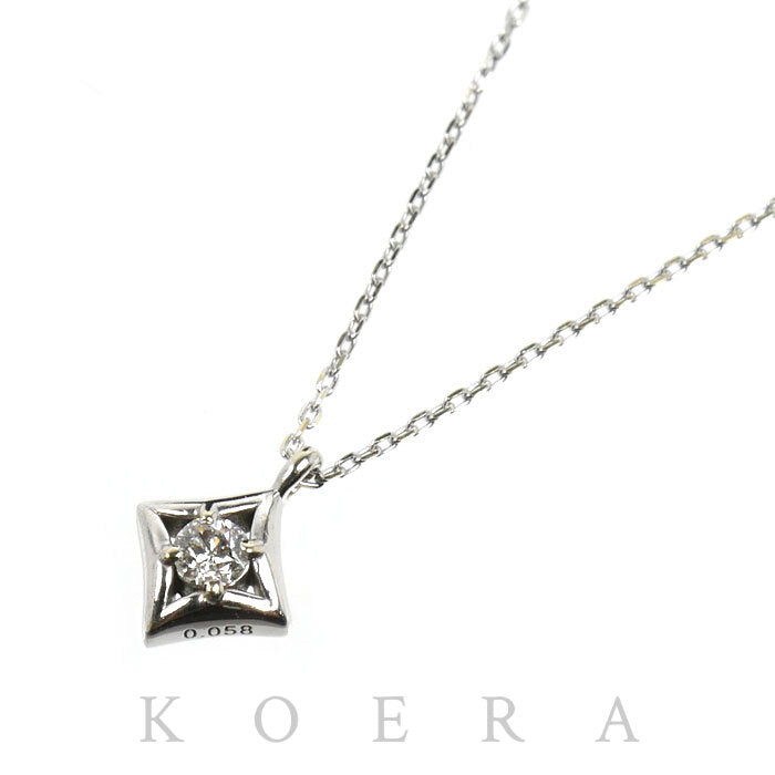 festaria bijou SOPHIA K10WG ホワイトゴールド Wish upon a star ネックレス 21128-233100050 ダイヤモンド0.058ct 1.1g 40cm レディース【中古】