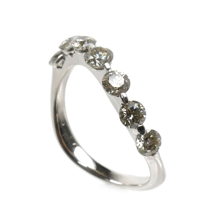 K18WG ホワイトゴールド リング・指輪 ダイヤモンド1.00ct 11号 2.6g レディース【中古】【美品】