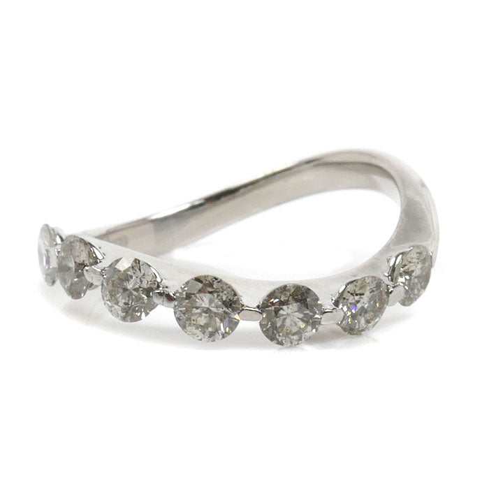 K18WG ホワイトゴールド リング・指輪 ダイヤモンド1.00ct 11号 2.6g レディース【中古】【美品】