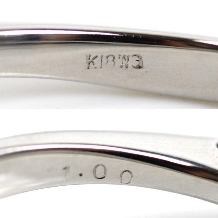 K18WG ホワイトゴールド リング・指輪 ダイヤモンド1.00ct 11号 2.6g レディース【中古】【美品】