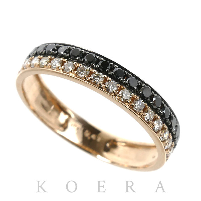 K18PG ピンクゴールド リング・指輪 ダイヤモンド0.41ct 12.5号 2.1g レディース【中古】【美品】