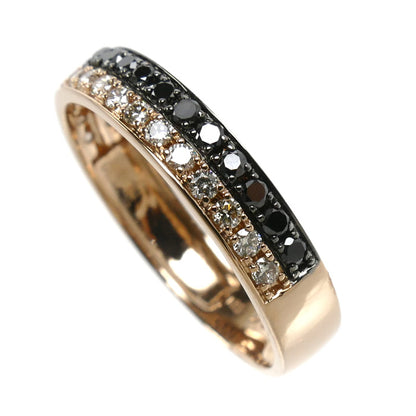 K18PG ピンクゴールド リング・指輪 ダイヤモンド0.41ct 12.5号 2.1g レディース【中古】【美品】
