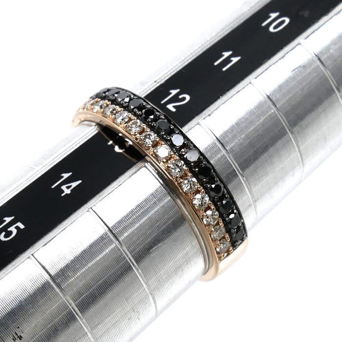 K18PG ピンクゴールド リング・指輪 ダイヤモンド0.41ct 12.5号 2.1g レディース【中古】【美品】