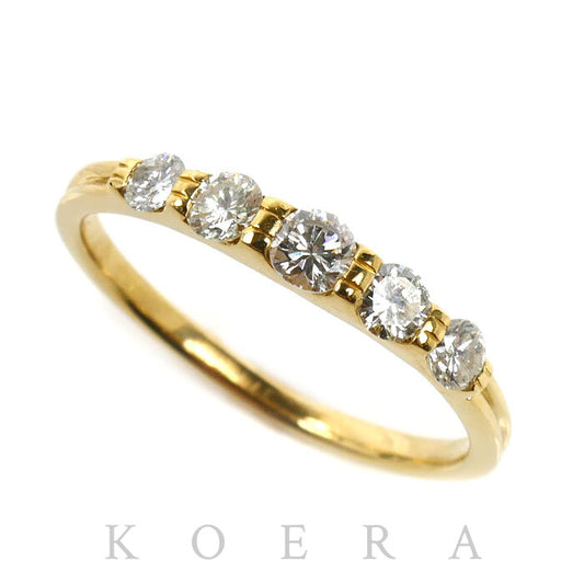 K18YG イエローゴールド リング・指輪 ダイヤモンド0.50ct 15号 2.3g レディース【中古】