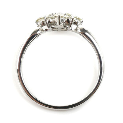 K18WG ホワイトゴールド リング・指輪 ダイヤモンド0.50ct 15号 3.0g レディース【中古】【美品】