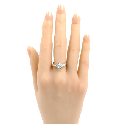 K18WG ホワイトゴールド リング・指輪 ダイヤモンド0.50ct 15号 3.0g レディース【中古】【美品】