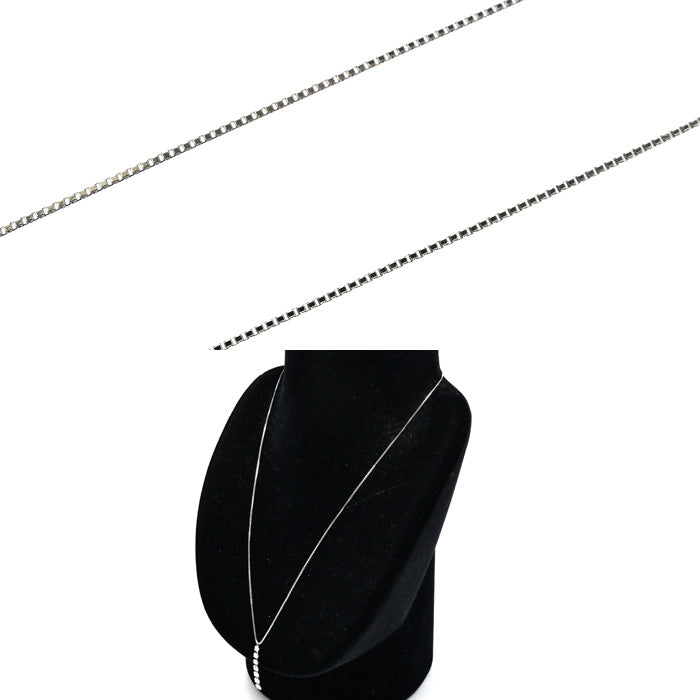Pt850プラチナ ネックレス ダイヤモンド0.67ct 3.4g ～45cm レディース【中古】
