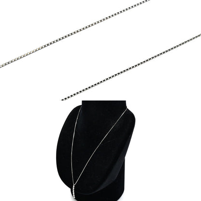 Pt850プラチナ ネックレス ダイヤモンド0.67ct 3.4g ～45cm レディース【中古】