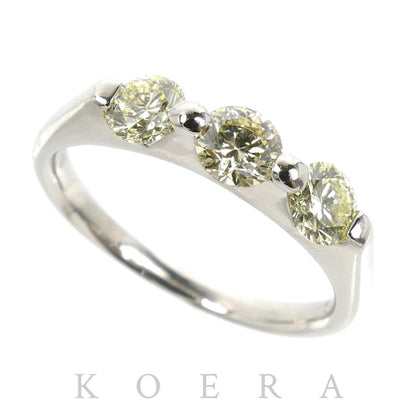 Pt900プラチナ リング・指輪 ダイヤモンド1.001ct 15号 5.3g レディース【中古】