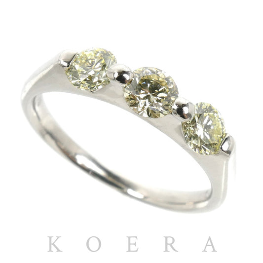 Pt900プラチナ リング・指輪 ダイヤモンド1.001ct 15号 5.3g レディース【中古】