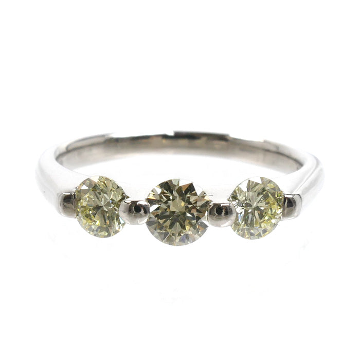 Pt900プラチナ リング・指輪 ダイヤモンド1.001ct 15号 5.3g レディース【中古】
