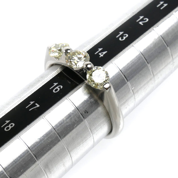 Pt900プラチナ リング・指輪 ダイヤモンド1.001ct 15号 5.3g レディース【中古】
