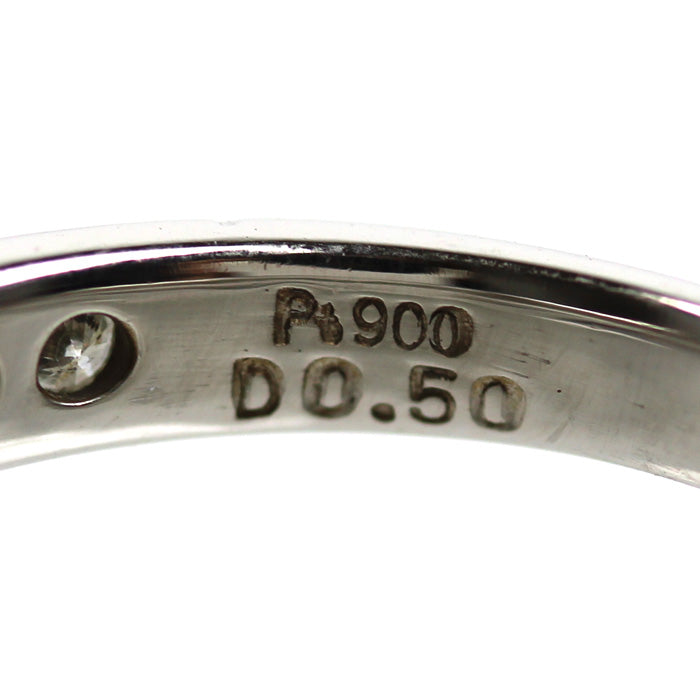 Pt900プラチナ リング・指輪 ダイヤモンド0.50ct 12号 3.8g レディース【中古】