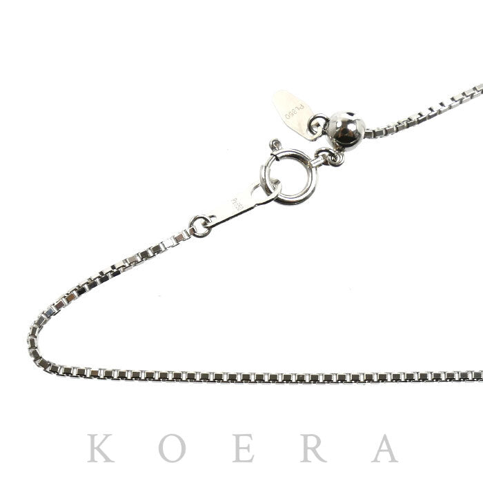 Pt850プラチナ ネックレス ベネチアン 6.0g ～50cm フリーチェーン レディース【中古】