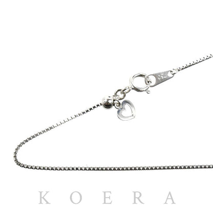 K18WG ホワイトゴールド ネックレス ベネチアン 2.4g ～45cm フリーチェーン レディース【中古】
