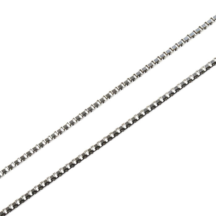 K18WG ホワイトゴールド ネックレス ベネチアン 2.4g ～45cm フリーチェーン レディース【中古】