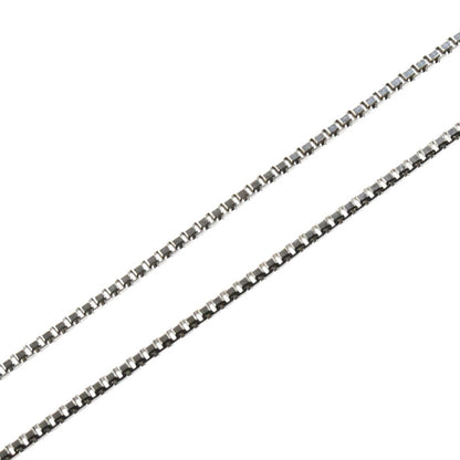 K18WG ホワイトゴールド ネックレス ベネチアン 2.4g ～45cm フリーチェーン レディース【中古】