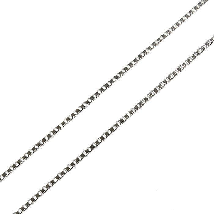 K18WG ホワイトゴールド ネックレス ベネチアン 1.8g ～45cm フリーチェーン レディース【中古】