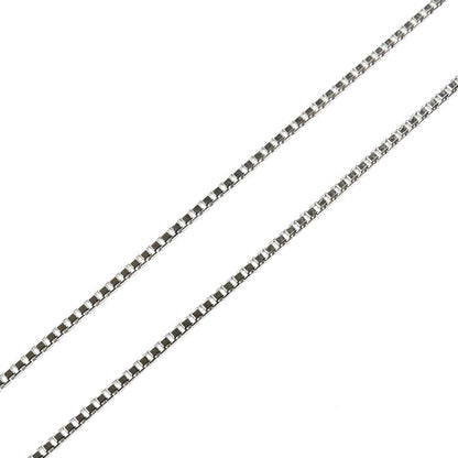K18WG ホワイトゴールド ネックレス ベネチアン 1.8g ～45cm フリーチェーン レディース【中古】