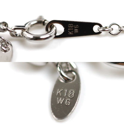 K18WG ホワイトゴールド ネックレス ベネチアン 1.8g ～45cm フリーチェーン レディース【中古】