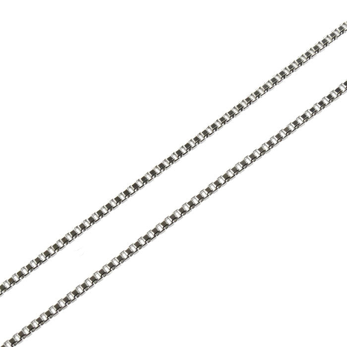Pt850プラチナ ネックレス ベネチアン 3.0g ～45cm フリーチェーン レディース【中古】