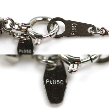 Pt850プラチナ ネックレス ベネチアン 3.0g ～45cm フリーチェーン レディース【中古】