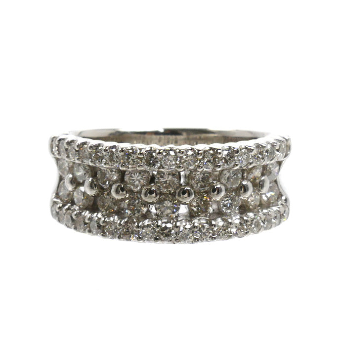 Pt900プラチナ リング・指輪 ダイヤモンド1.03ct 9.5号 9.5g レディース【中古】