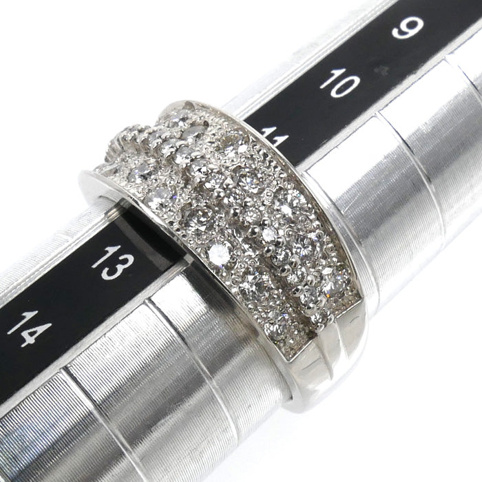 Pt900プラチナ リング・指輪 ダイヤモンド0.75ct 12号 6.8g レディース【中古】