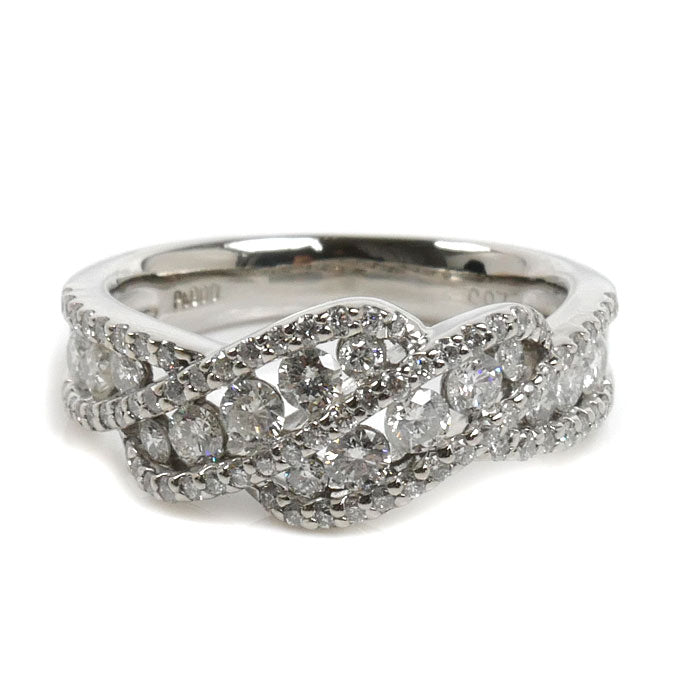 Pt900プラチナ リング・指輪 ダイヤモンド1.00ct 12.5号 7.8g レディース【中古】【美品】