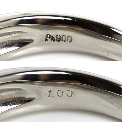 Pt900プラチナ リング・指輪 ダイヤモンド1.00ct 12.5号 7.8g レディース【中古】【美品】