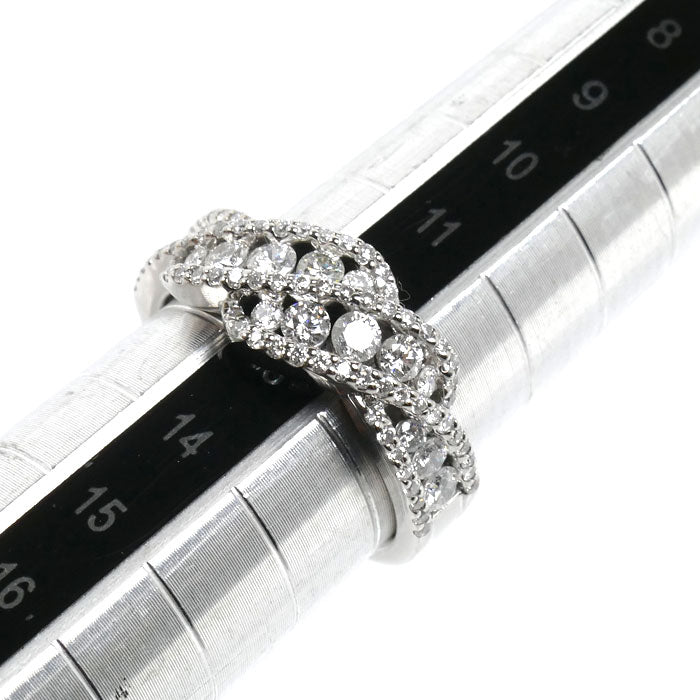 Pt900プラチナ リング・指輪 ダイヤモンド1.00ct 12.5号 7.8g レディース【中古】【美品】