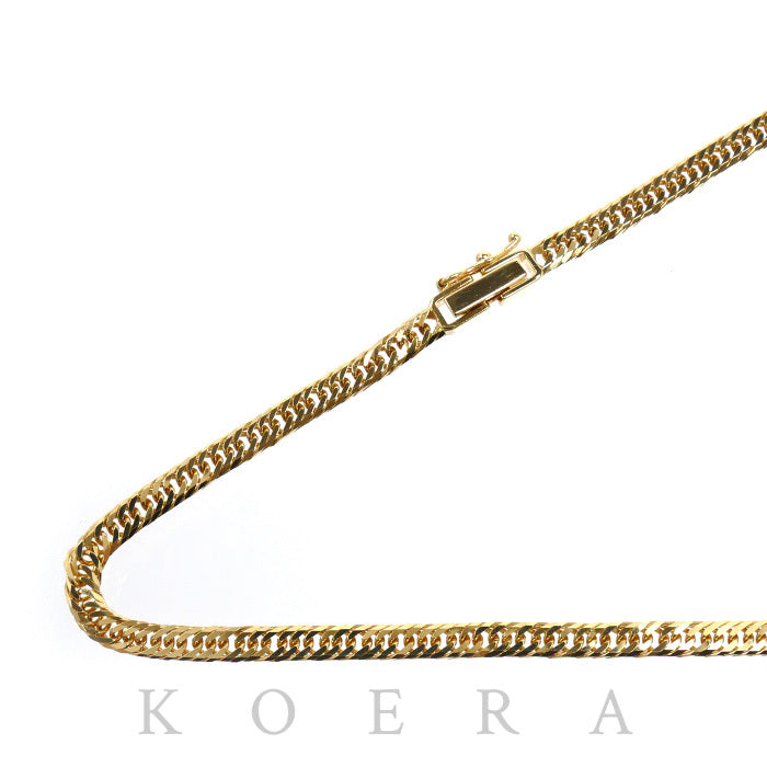 K18YG イエローゴールド ネックレス 喜平8面トリプルカット 13.2g 50cm ユニセックス【中古】