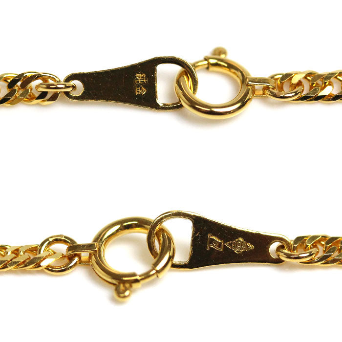 純金 ネックレス 喜平6面Wカット 9.0g 45cm レディース【未使用】【買取品】