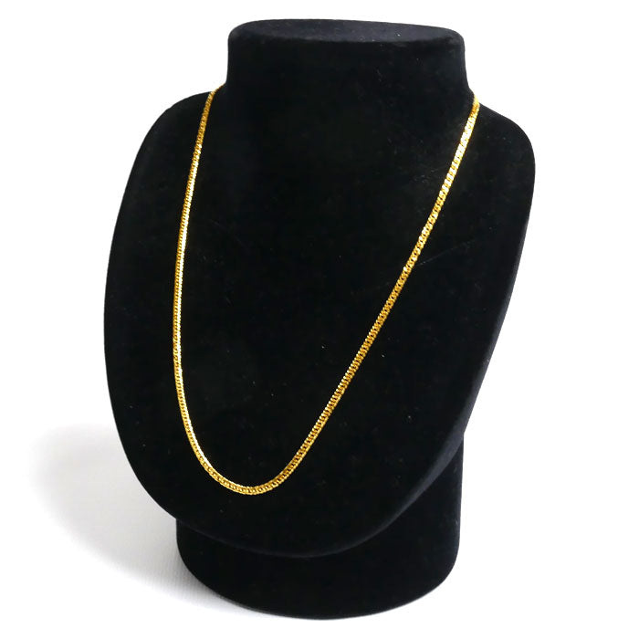 純金 ネックレス 喜平6面Wカット 9g 45cm レディース【未使用】【買取品】