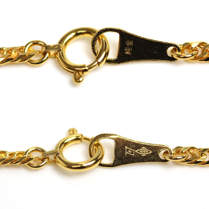 純金 ネックレス 喜平6面Wカット 11.2g 55cm ユニセックス【未使用】【買取品】