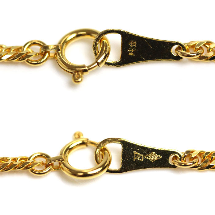 純金 ネックレス 喜平6面Wカット 11.2g 55cm ユニセックス【未使用】【買取品】