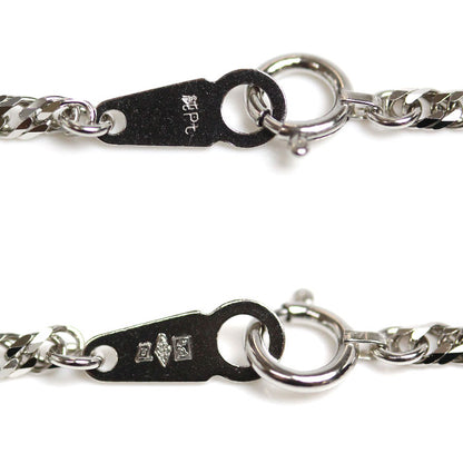 Pt1000プラチナ ネックレス 喜平6面Wカット 10.7g 50cm ユニセックス【未使用】【買取品】