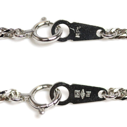 Pt1000プラチナ ネックレス 喜平6面Wカット 10.5g 50cm ユニセックス【未使用】【買取品】